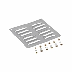 B-Line LPK86 Louver Plate Kit, Steel, Gray