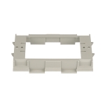 Panduit® Pan-Way® T70DB-X Faceplate Device Bracket, For Use With Pan-Way® T-70, TG-70 and Twin-70 Raceway System, Threaded/Snap-On Mounting, PVC, Gray