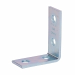 B-Line B104ZN 90 deg Corner Angle, 4 Holes, 4-1/8 in L x 3-1/2 in W x 7/32 in THK, Steel