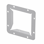 B-Line 1212 GF Wireway End Flange, 12 in W x 12 in H, For Use With NEMA 1/IP30 Screw Cover Lay-In Wireway, Steel, Gray