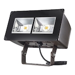 Lumark NFFLD-C40-T NFFLD Rectangular Floodlight Fixture, (2) Lamps LED Lamp, 128 W Fixture, 120 to 277 VAC, Carbon Bronze Housing