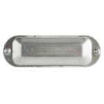 T&B® K75S Oval Raised Dome Conduit Body Cover With Stainless Steel Stamped Steel Screw, 3/4 in Hub, For Use With Series 35 EMT Conduits, Stamped Steel, Zinc Plated