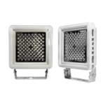 DuroSite® FLW266NC2NP FL Series 115 deg Field Angle Beam High Output Floodlight Fixture, LED Lamp, 109 W Fixture, 100 to 277 VAC, Gray Housing