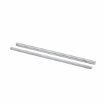 B-Line ATR, 1/2X120 ZN Thread Drop Rod, 1/2-13, 120 in OAL, Stainless Steel, Zinc Plated