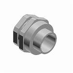 T&B® Industrial Fitting UNF-105-TB 3-Piece Coupling Dust-Ignitionproof Female Explosionproof Conduit Union, 1/2 in, Steel, Electro Galvanized
