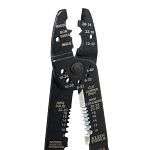 Klein® 1001 Multi-Tool Electrician's Wire Stripper/Cutter, 22 to 8 AWG Stranded, 26 to 10 AWG Cable/Wire, 7 to 8 mm Shearing