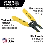Klein® 11045 Insulated Wire Stripper/Cutter, 18 to 10 AWG Cable/Wire