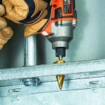 Klein® 25951 Vaco Drill Bit Kit, 3/16, 7/8 in Dia Min Hole, 7/8, 1-1/8, 1-3/8 in Dia Max Hole, 17 Steps, HSS, 17 Hole Sizes, 1/4 in Shank