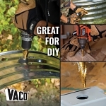 Klein® 25950 Vaco Drill Bit Kit, 1/8, 1/4, 3/16, 7/8 in Dia Min Hole, 1/2, 3/4, 7/8, 1-3/8 in Dia Max Hole, 37 Steps, HSS, 37 Hole Sizes, 1/4 in Shank