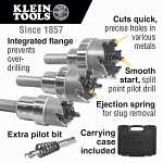 Klein® 31872 Hole Cutter Kit, 4 Pieces, Carbide