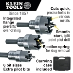 Klein® 31873 Master Electricians Hole Cutter Kit, 8 Pieces