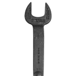 Klein® 3212 Erection Open End Wrench, 1-1/4 in Wrench, 60 deg Offset, 16-5/8 in L, Forged Alloy Steel, Industrial Black
