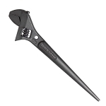 Klein® 3227 Adjustable Spud Wrench, 1-5/16 in Spud Handle Wrench, Black Oxide, 11 in OAL, Alloy Steel