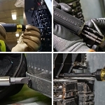 Klein® 32305 15-in-1 Ratcheting Multi-Bit Screwdriver, 1 Pieces, #0 to #3, 3/16 to 1/4 in, T10 to T25 Range, Cushion Grip Handle, Carbon Steel