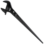 Klein® 3239 Adjustable Construction Wrench, 1-1/2 in Spud Handle Wrench, Black Oxide, 16 in OAL, Alloy Steel