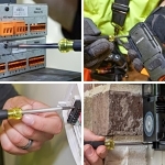 Klein® 32581 4-in-1 Rotating Electronic Screwdriver With Rotating Cap, 3 Pieces, Cushion Grip Handle, Steel