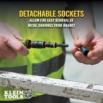 Klein® 32907 Impact Flip Socket, 6 Points, 1/4 in Drive, Hex, Included Socket Size: 1/4, 5/16, 11/32, 3/8, 7/16, 1/2 in