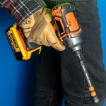 Klein® 32950 Magnetic Color-Coded Power Nut Driver, 1/4 to 9/16 in, 7 Pieces, 6.3 in OAL, Ratchet Handle, Steel Alloy