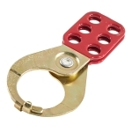 Klein® 45200 Standard Lockout Hasp, 6 Padlocks, 5/16 in Dia Max Padlock Shackle, Tempered Steel