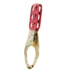 Klein® 45200 Standard Lockout Hasp, 6 Padlocks, 5/16 in Dia Max Padlock Shackle, Tempered Steel