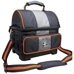 Klein® Tradesman Pro™ 55601 4-Compartment Soft Side Cooler, 12 qt Capacity, Black/Gray/Orange