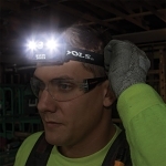 Klein® 56048 Rechargeable Headlamp, LED Bulb, ABS Housing, 400 Lumens