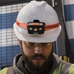 Klein® 56064 Headlamp Rechargeable Headlamp, LED Bulb, ABS Housing, 400, 1 Bulbs