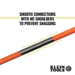Klein® 56324 Fish Rod Set, 24 ft L, 1/4 in Dia Pole, Fiberglass