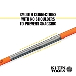 Klein® 56325 Fish and Glow Rod Set, 25 ft L, 1/4 to 3/16 in Dia Pole, Fiberglass