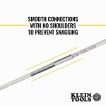 Klein® 56415 Glow Rod Set, 15 in L, 3/16 in Dia Pole, Fiberglass, Luminescent