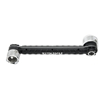 Klein® 56999 Twist Rotating Head Conduit Locknut Wrench, 3/4 in, 1/2 in Wrench, 9 in OAL, Steel