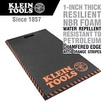 Klein® 60136 Large Kneeling Pad, 28 in L x 1 in W x 1 in THK, NBR Foam, Black