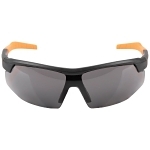 Klein® 60160 Standard Safety Eyewear, Anti-Fog/Scratch-Resistant, Gray Lens, Half-Frame Frame, Black/Orange, Nylon Frame, Polycarbonate Lens, ANSI Z87.1+ (2015), CSA Z94.3 (2015), MIL-PRF-32432A (Class 1-Ballistics Fragmentation) Clause 3.8.4.1