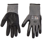 Klein® 60197 Touchscreen Work Gloves, XL, Carbon/Glass Fiber/HPPE/Polyester/Nitrile/Nylon/Spandex, Knit Wrist Cuff, Resists: Cut, ANSI Cut-Resistance Level: 2, Pair Hand