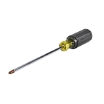 Klein® Cushion-Grip® 603-7 Screwdriver, #2 Phillips® Point, 11.313 in OAL, Rubber Handle, ANSI/ASME Specified