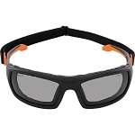Klein® 60539 Glasses, Anti-Fog/Scratch-Resistant, Full-Frame Frame, Black/Orange, PC-ABS/Nylon Frame, Polycarbonate Lens