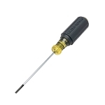 Klein® 612-4 Terminal Block Screwdriver, 1/8 in Cabinet Point, Steel Shank, 7-3/4 in OAL, Acetate Handle, Polished Chrome, ASME Specified