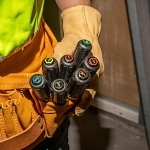 Klein® 631 Nutdriver Set, 7 Pieces, 18-1/4 in OAL, Cushion Grip Handle, Steel, Polished Chrome