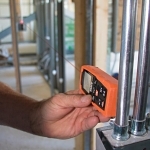 Klein® 93LDM65 Laser Reflection Distance Measurer, +/- 1/16 in Accuracy, (2) AAA Batteries, LCD Display