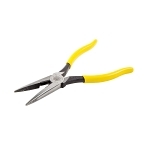 Klein® D203-8 Heavy Duty Long Nose Plier, Tool Steel Jaw, 2.313 in L x 1 in W Jaw, 8.438 in OAL