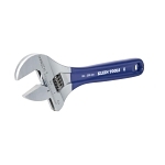 Klein® D509-8 Extra Wide Adjustable Wrench, 1-1/2 in, Polished Chrome, 8-1/2 in OAL, Hardened Steel Body