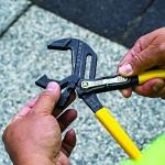 Klein® D53010 Plier Wrench, Reversible Jaw, 2 in Jaw Forged Steel Jaw Parallel Jaw, 10 in OAL
