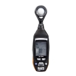 Klein® ET130 Digital Light Meter, 4000 fc/40000 lux Measuring, Backlit LCD Display