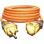Klein® EXC2515 Glow End Extension Cord, Electrical Ratings: 300 V, 15 A, 1875 W, 25 ft L Cord, (3) Conductors