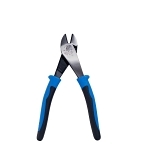 Klein® Journeyman™ J2000-48 2000™ Angled Nose Heavy Duty Cutting Plier, 3/4 in Nominal, 0.813 in L x 1.188 in W x 0.813 in THK Jaw Steel Jaw Oval Jaw, 8-1/8 in OAL