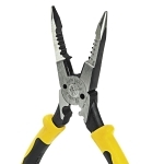 Klein® Journeyman J207-8CR All-Purpose Plier, Steel Jaw, 2.188 in L x 1 in W Jaw, 8-5/8 in OAL