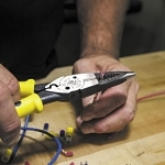 Klein® Journeyman J207-8CR All-Purpose Plier, Steel Jaw, 2.188 in L x 1 in W Jaw, 8-5/8 in OAL