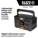 Klein® KTB500 Portable Power Station, 120 V, 500, 1000 W Power Rating, Plastic