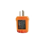 Klein® RT110 3-Wire GFCI Receptacle Tester, 110/125 VAC, 50/60 Hz