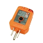 Klein® RT210 Standard GFCI Receptacle Tester, 110/125 VAC, 50/60 Hz